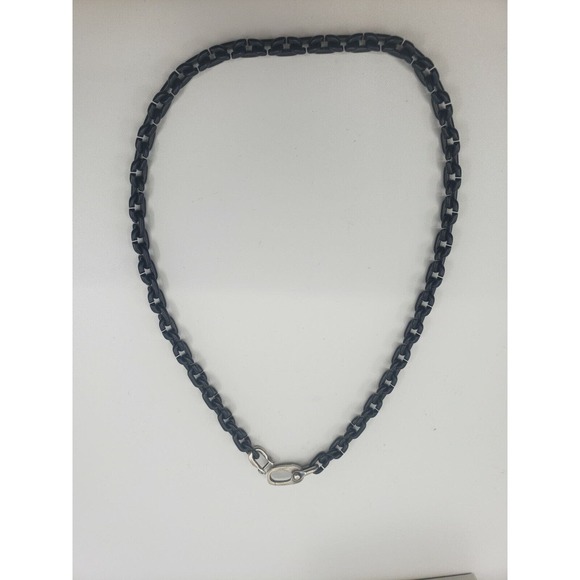 WOMEN'S DAVID YURMAN TITANIUM CHOKER CHAIN NECKLACE 17" 6.5MM CUSTOM